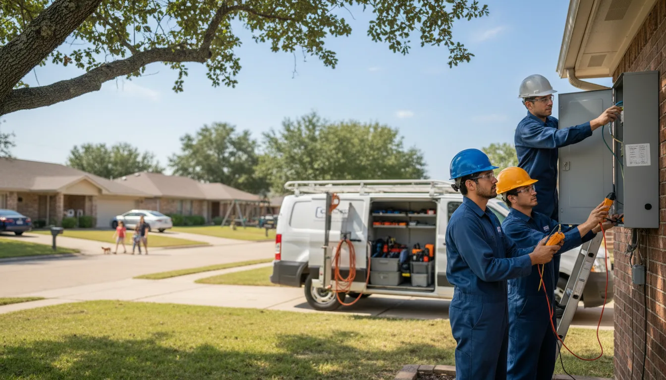 Certified electrician providing emergency electrical services in East Springfield, PA